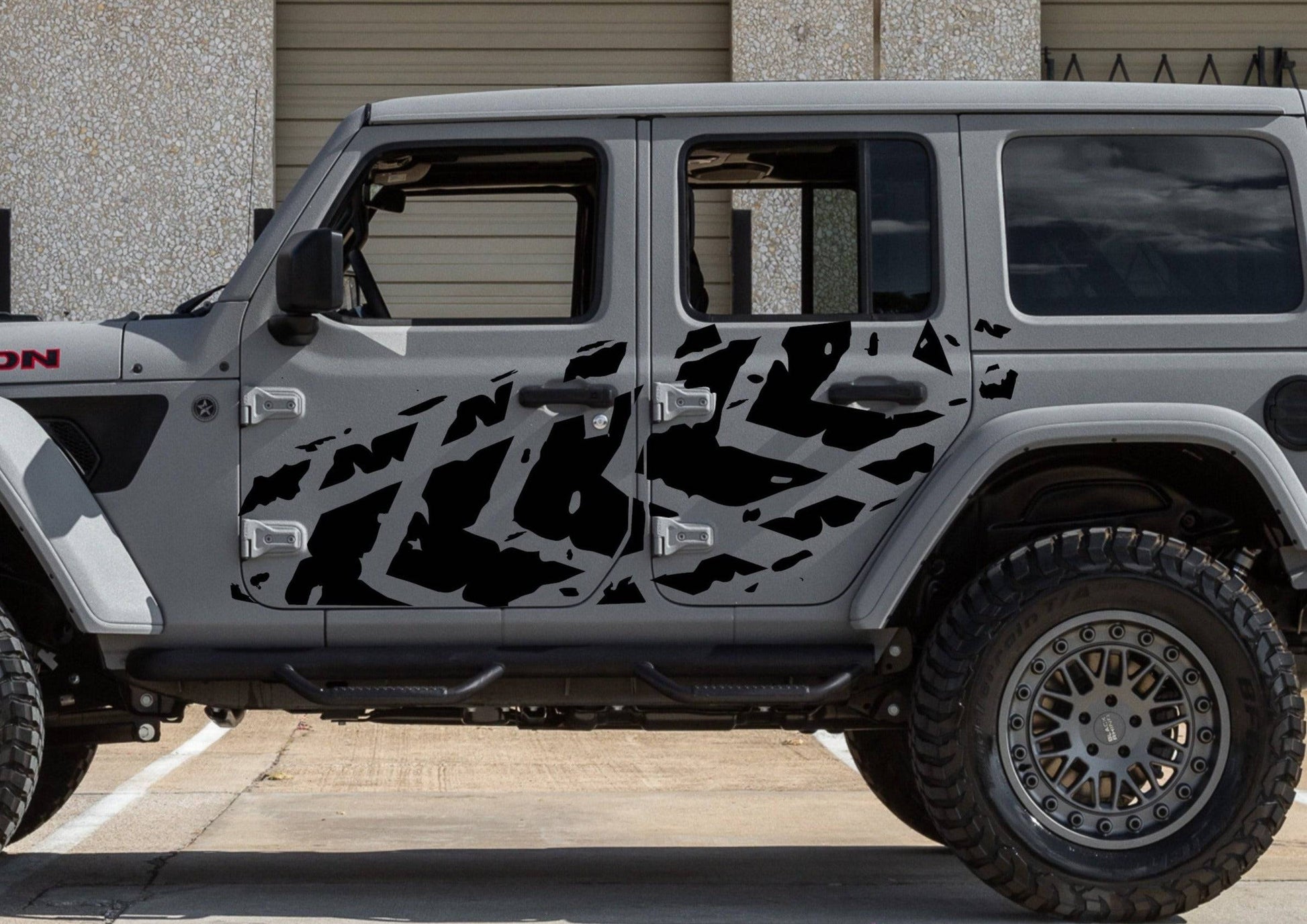 Set of Tire Tracks Decals For Jeep Wrangler JL 4-Door