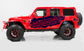 Set of Jeep Wrangler JL JK 4-Door Tire Tracks Mud Decals Stickers