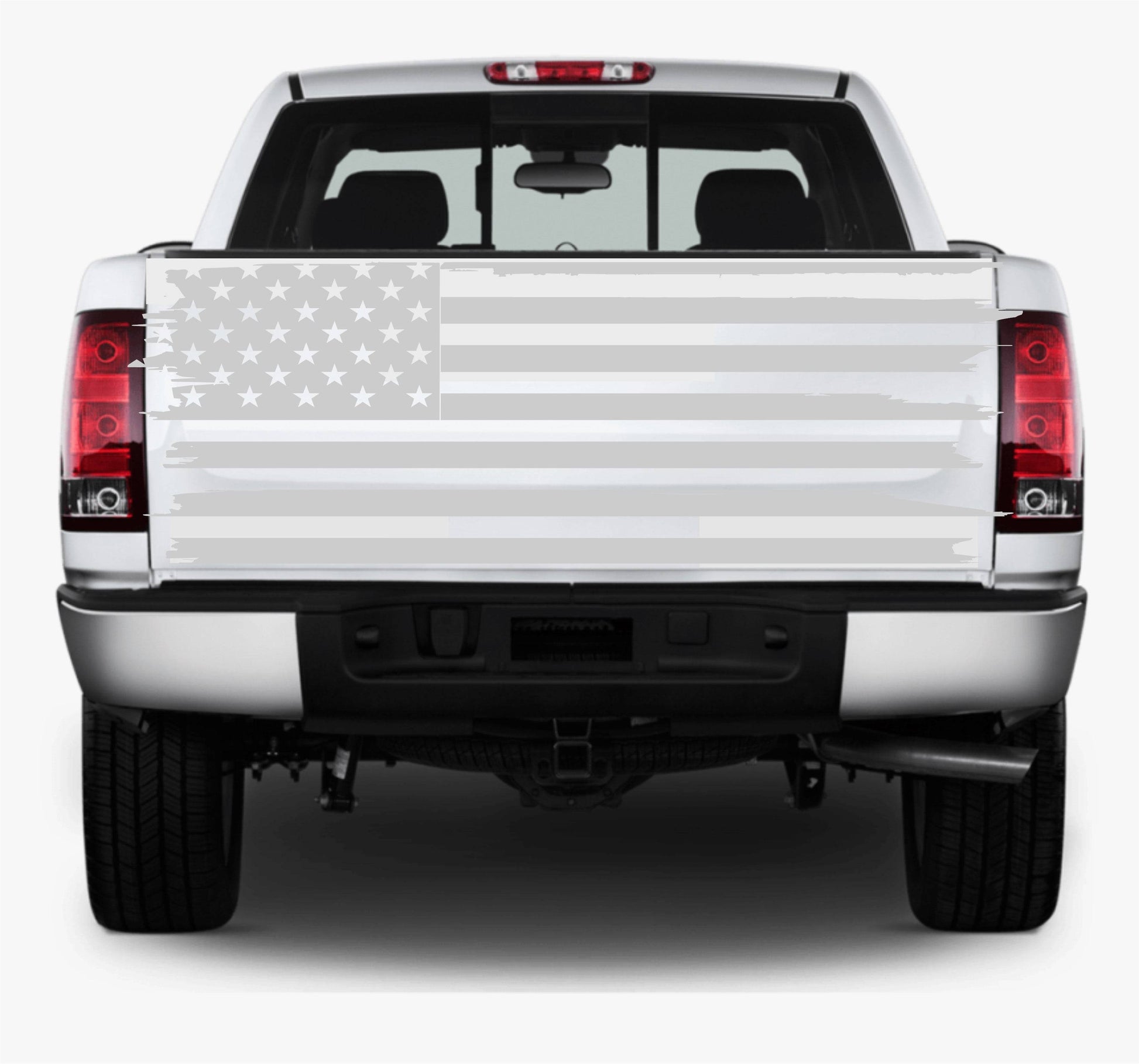 Distressed American Flag Decal Stickers | Patriotic Vinyl Decal for Any Trucks, SUV's, Vans, Tailgates, Bumpers...