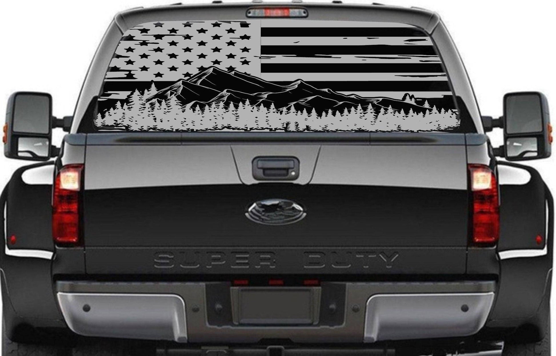 Stars & stripes vinyl cut vehicle decals