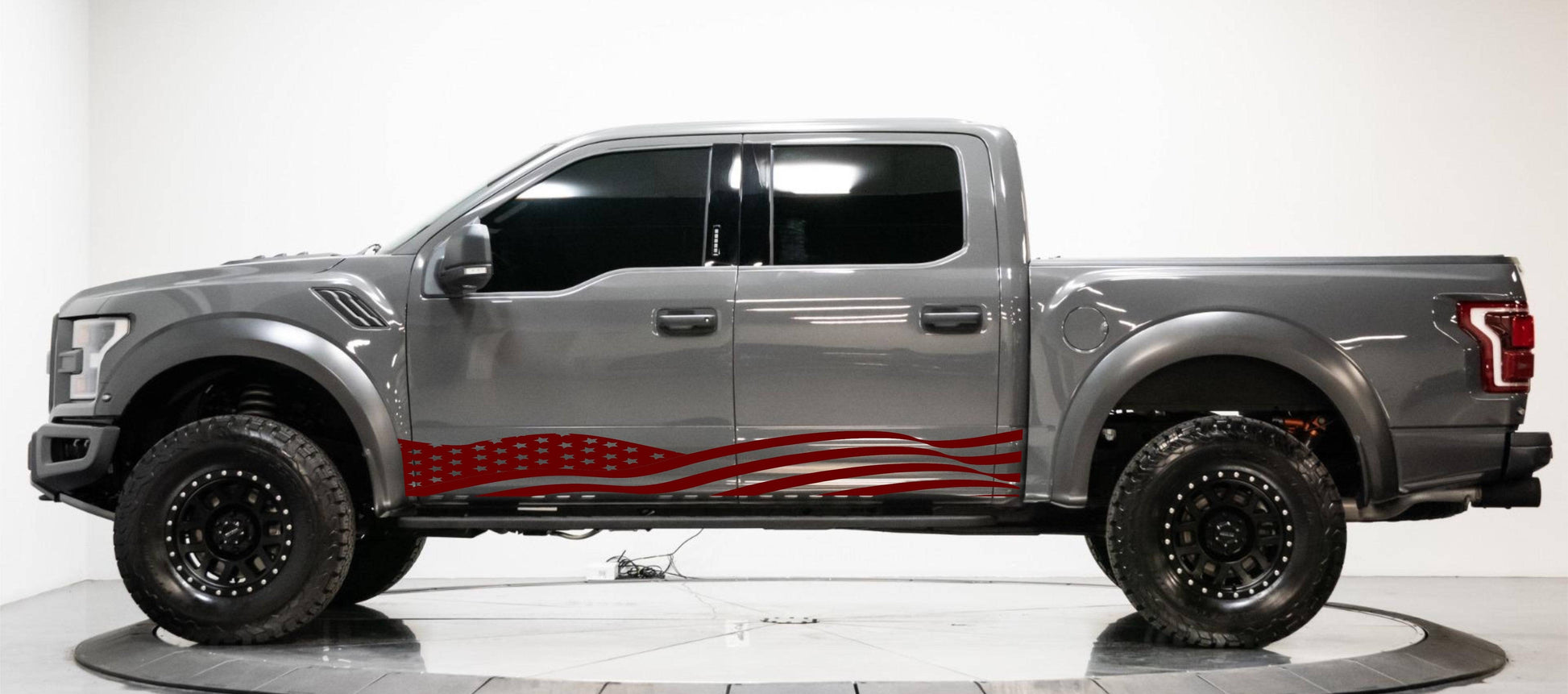 Set of American Flag Decal Stickers Patriotic Decals For Any Trucks, Jeeps, Cars, SUV's... Sizes Available