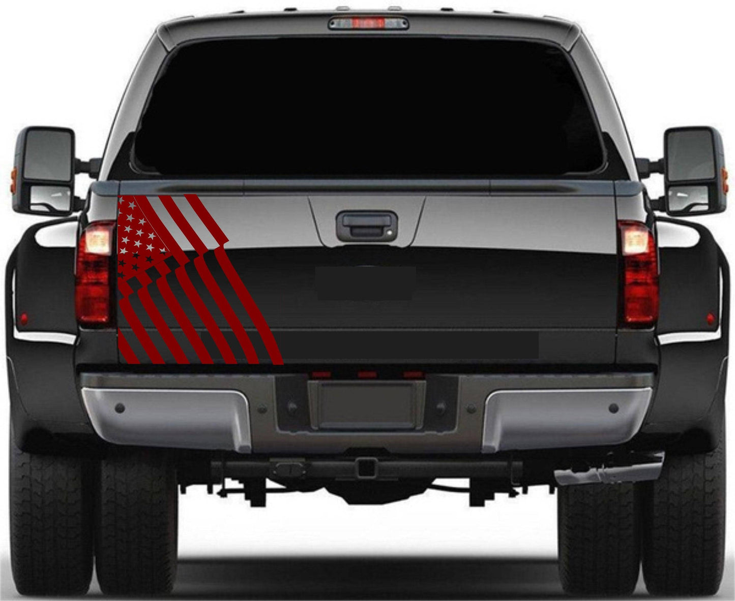 1 pc American Flag Decal Stickers Patriotic Fits Any Truck Tailgate (FORD, CHEVY, GMC, RAM, TOYOTA, JEEP, etc.)