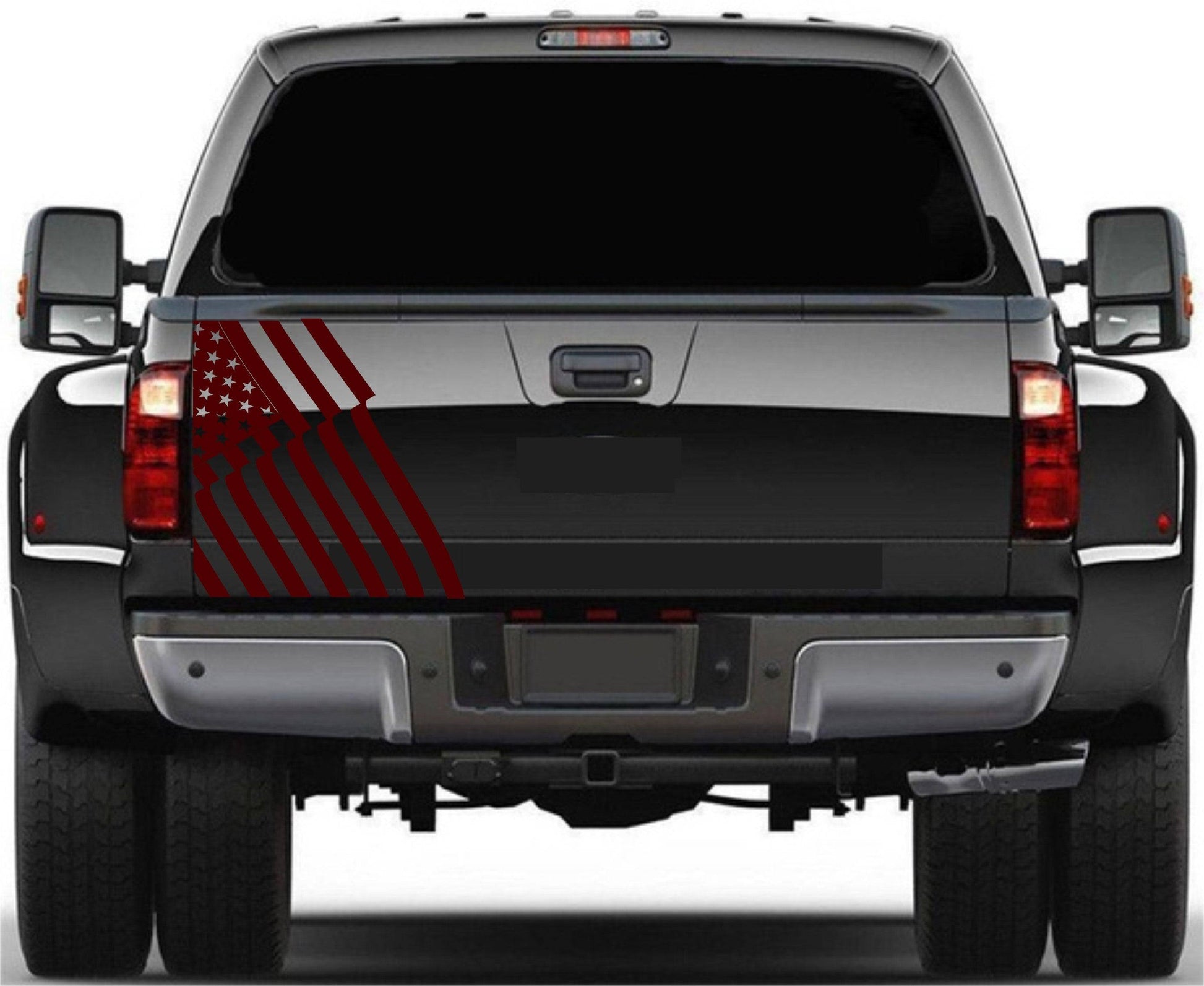 1 pc American Flag Decal Stickers Patriotic Fits Any Truck Tailgate (FORD, CHEVY, GMC, RAM, TOYOTA, JEEP, etc.)