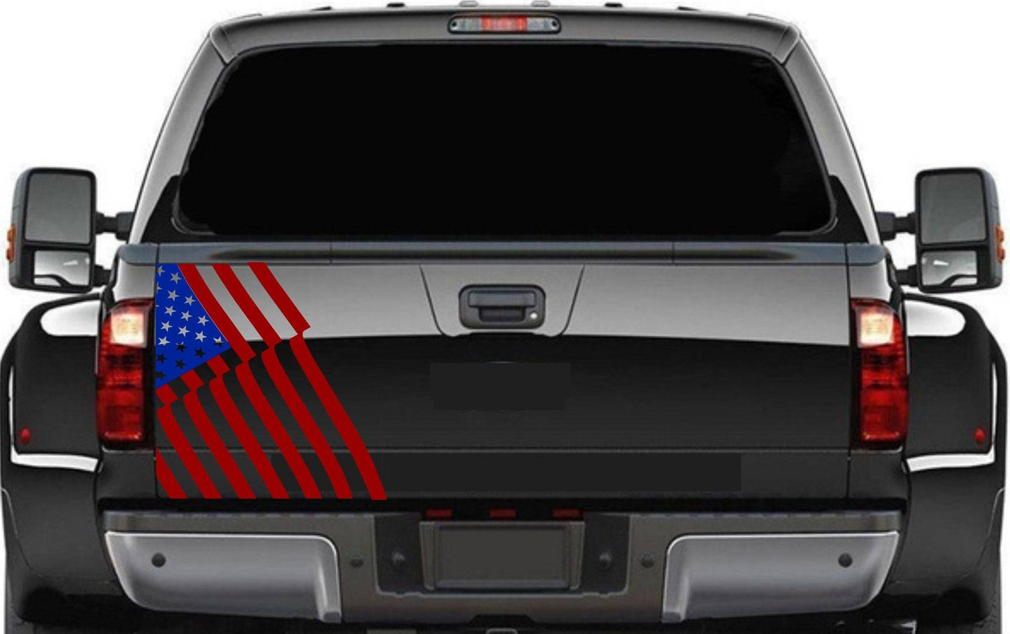 1 pc American Flag Decal Stickers Patriotic Fits Any Truck Tailgate (FORD, CHEVY, GMC, RAM, TOYOTA, JEEP, etc.)