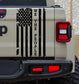 Jeep Gladiator Tailgate "We The People" Distressed American Flag Decal Sticker